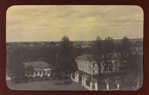 First World War: Ukraine in the years 1914-1916 during the invasion of the German army. View of a city by Heldenfriedhof Dsessentniki (attr. to)