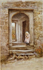Girl with kitten