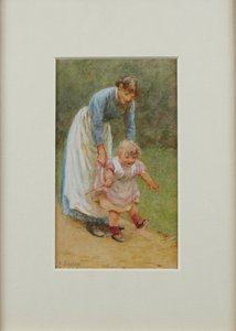 Henry with Nurse by Helen Allingham