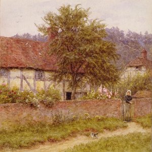 The Stray Kitten by Helen Allingham