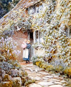 Vine Cottage by Helen Allingham