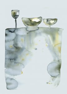 Abstract Still Life Bowls by Helena Ryhle