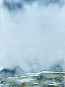 Misty Horizon Landscape