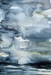 Moody Sea Horizon