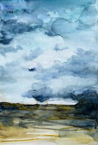 Turbulent Sky Over Land