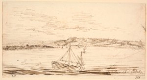 River View from Lormont, Bordeaux, Seen from the Garonne River