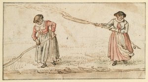 Two Women with Shovels