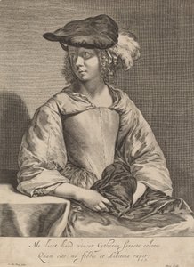 Girl in a Plumed Hat by Hendrick Bary