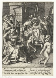 The Marriage Scales by Hendrick Goltzius (attributed to workshop of)