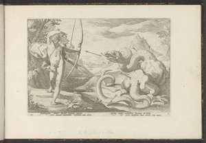 Apollo Kills the Giant Snake Python