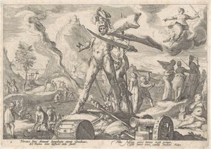 The Iron Age (Metamorphoses of Ovid) by Hendrick Goltzius (workshop of)