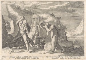 Deucalion and Pyrrha Creating a New Human Race (series title: Metamorphoses of Ovid)