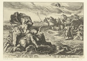 The Rape of Europa by Hendrick Goltzius (workshop of)