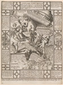 Building on Sand, Plate 7 of the Series "Allegories of the Christian Faith" by Hendrick Goltzius