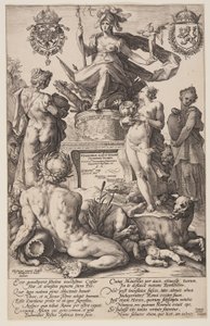 Allegory of Rome, title plate from The Roman Heroes