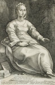 Calliope by Hendrick Goltzius