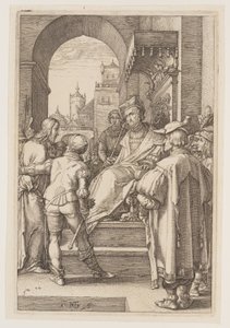Christ before Pilate, from The Passion by Hendrick Goltzius