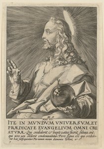 Christ as Salvator Mundi, plate 7 from the series “Christ, the Twelve Apostles and Paul”