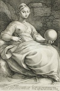 Erato by Hendrick Goltzius