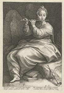 Euterpe by Hendrick Goltzius