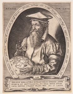 Gerardus Mercator by Hendrick Goltzius