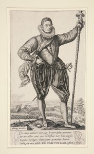 Gerrit de Jong (or Pike Bearer Standing) by Hendrick Goltzius