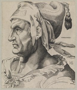 Hippocrates. Bust of a Man in Profile by Hendrick Goltzius