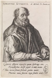 Johannes Zurenus (1517-1591) by Hendrick Goltzius