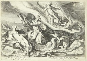 Juno Complains About Callisto to Oceanus and Tethys by Hendrick Goltzius