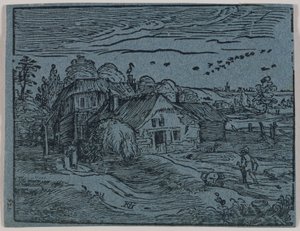 Landscape with Peasant Dwelling by Hendrick Goltzius