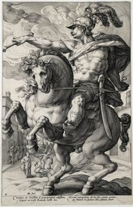 Marcus Curtius by Hendrick Goltzius