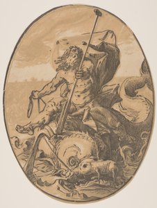 Oceanus, from The Deities by Hendrick Goltzius