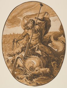 Oceanus, from The Deities by Hendrick Goltzius