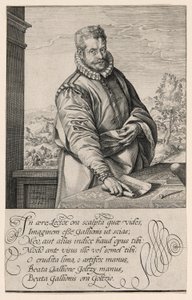 Philips Galle, Pupil of Coornhert from Haarlem, Engraver and Publisher in Antwerp from 1570; The Baptism of the Eunuch in Background Left by Hendrick Goltzius