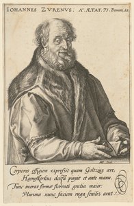 Portrait of Jan van Zuren [Suren; Surenus] by Hendrick Goltzius