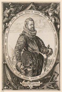Portrait of Jaques de la Faille by Hendrick Goltzius