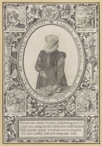 Portrait of Charlotte of Bourbon by Hendrick Goltzius