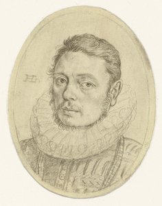 Portrait of Pieter Dircksz. Hasselaer (?) by Hendrick Goltzius