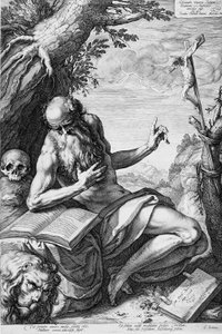 Saint Jerome in the Desert by Hendrick Goltzius