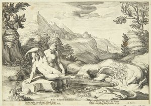 Salmakis and Hermaphroditus by Hendrick Goltzius