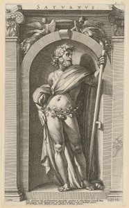 Saturn, Sheet 1 from the series "Eight Ancient Deities" by Hendrick Goltzius