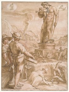 Saturn (Seven Planets) by Hendrick Goltzius