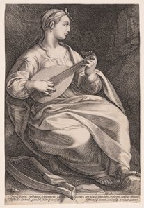 Terpsichore, The Muse of Dance, from The Nine Muses by Hendrick Goltzius
