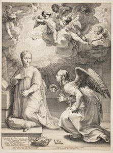 The Annunciation by Hendrick Goltzius
