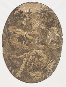 The Cave of Eternity (The Magician) by Hendrick Goltzius