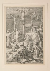 The Crucifixion, from The Passion, #10 in a series of 12 engravings
