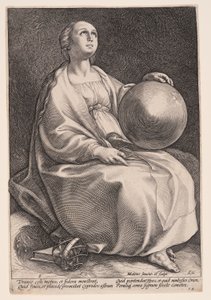 Urania, The Muse of Astronomy, from The Nine Muses by Hendrick Goltzius