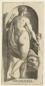 Prudence by Hendrick Goltzius