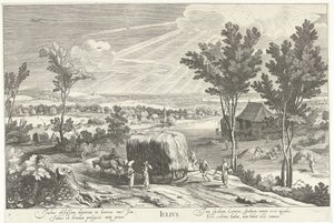 July, with Farmers in a Landscape Julius (title on object) The Twelve Months (series title)
