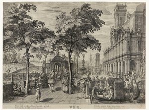 Spring (The Four Seasons) by Hendrick Hondius (I)